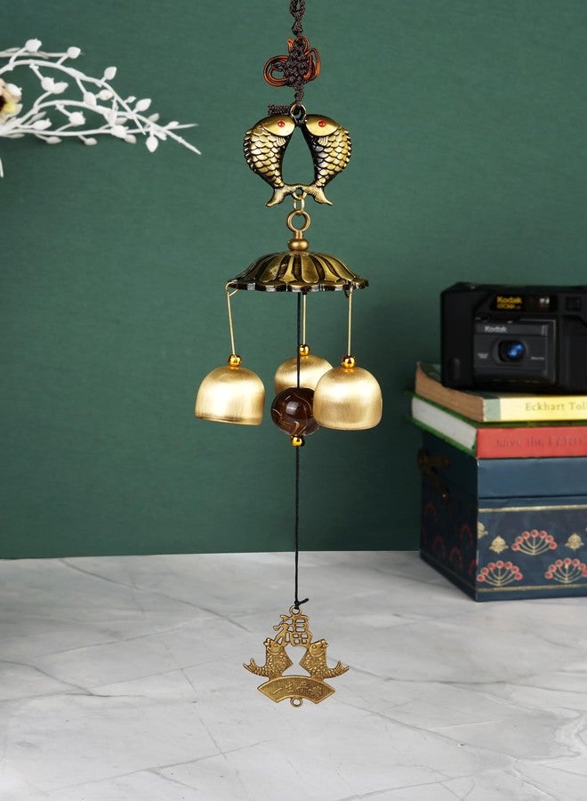 HOME ELEMENTS Fengshui Wind Chimes, Fish Hanging Bell for Home, Housewarming, Garden, Patio, Positive Energy Decor Gift (WD_03) - Image 1